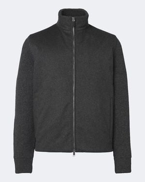 ZEGNA Cashmere Zip-Up Cardigan - Black