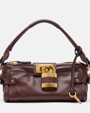 Chloé Paddington Small Leather Shoulder Bag - Purple