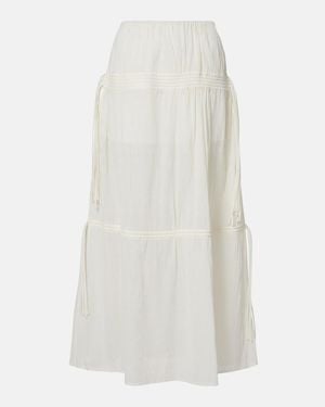 TOTEME Cotton Maxi Skirt - White