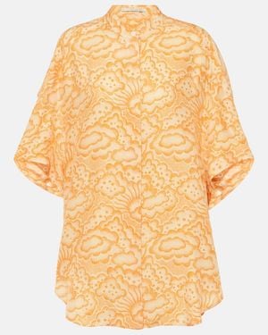 Stella McCartney Printed Silk Blouse - Metallic
