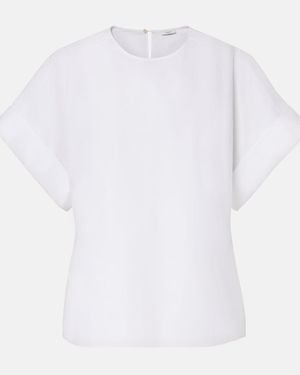 JOSEPH Fassia Cotton Poplin Blouse - White