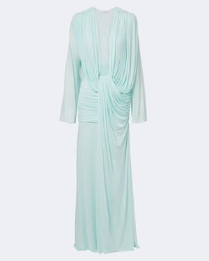 Christopher Esber Ripple Draped Gown - Blue