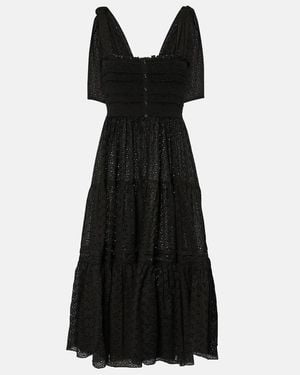 Poupette Triny Cotton Midi Dress - Black