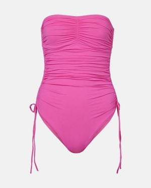 Melissa Odabash Sydney Ruched Swimsuit - Pink