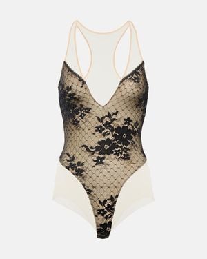 Wolford X N21 Monica Lace-Paneled Bodysuit - Multicolour