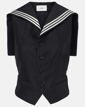 Coperni Striped Vest - Black