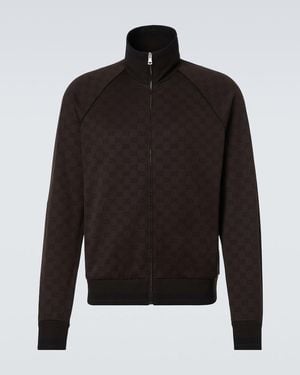 Gucci Gg Jacquard Track Jacket - Black
