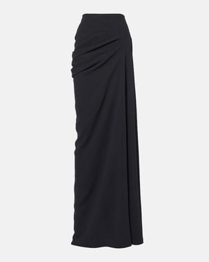 Dries Van Noten Draped Maxi Skirt - Black