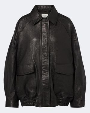 Rohe Leather Blouson Jacket - Black