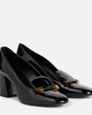 KHAITE Elio Patent Leather Loafer Court Shoes - Black