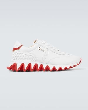 Christian Louboutin Loubishark Donna Leather Trainers - White