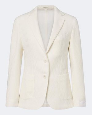 Eleventy Cashmere Blazer - White