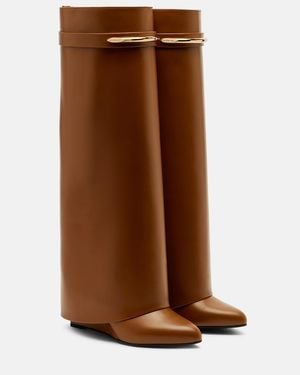 Givenchy Stiefel Shark 95 Aus Leder - Braun