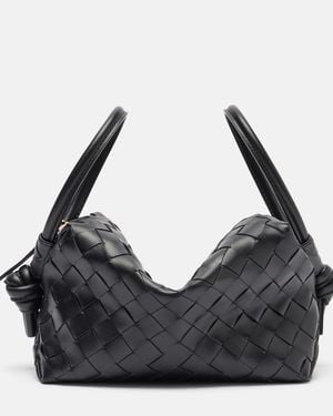 Bottega Veneta Loop Small Leather Tote Bag - Black