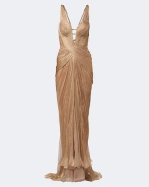 Maria Lucia Hohan Robe Corinna Aus Seidenmusselin - Braun