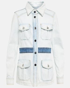 Dorothee Schumacher Denim Love Patchwork Denim Jacket - White