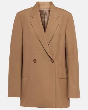 TOTEME Oversized Double-Breasted Blazer - Brown