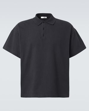 The Row Bry Cotton Polo Shirt - Black