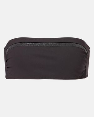 Brunello Cucinelli Bikini-Oberteil Monili - Schwarz