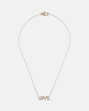 Sophie Bille Brahe Love 18Kt Necklace With Diamonds - White