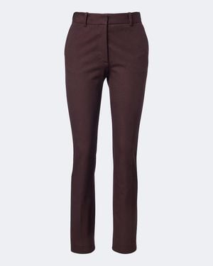 JOSEPH Coleman Gabardine Slim Trousers - Purple