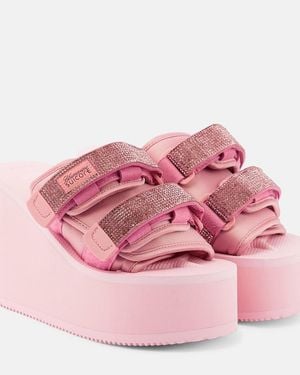 Blumarine X Suicoke Pantoletten Moto - Pink
