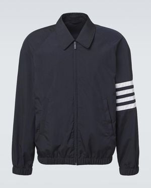 Thom Browne Veste Blouson 4-Bar - Bleu