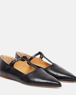 Gabriela Hearst Lola Leather Ballet Flats - Blue