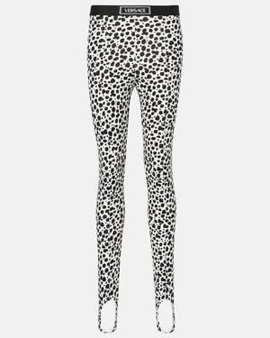 Versace Leggings Fuseau Dalmatian - Gris