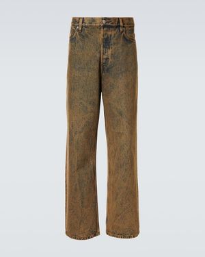 Dries Van Noten Faded Wide-Leg Jeans - Natural