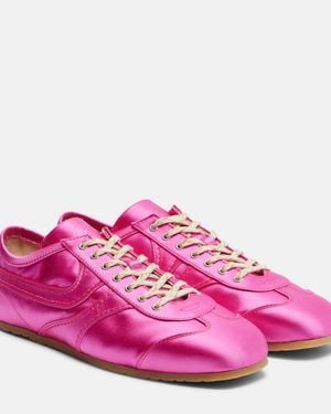 Dries Van Noten Satin Trainers - Pink