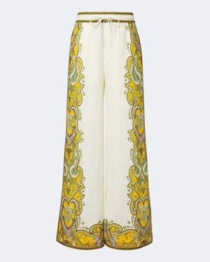 ALÉMAIS Pantaloni Larghi Porter - Giallo
