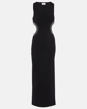 Galvan London Mirrored Luna Cutout Maxi Dress - Black