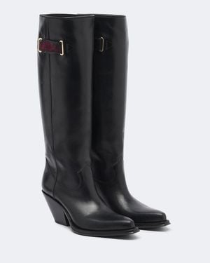 Chloé Stiefel Azelan Aus Leder - Schwarz