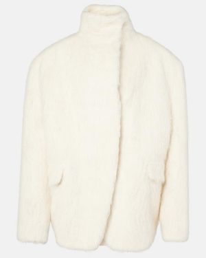 Magda Butrym Alpaca-Blend Jacket - White