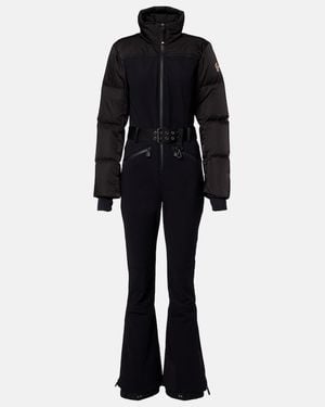 Moncler Belted Down Ski Suit - Blue