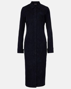 Stouls Becky Suede Shirtdress - Blue