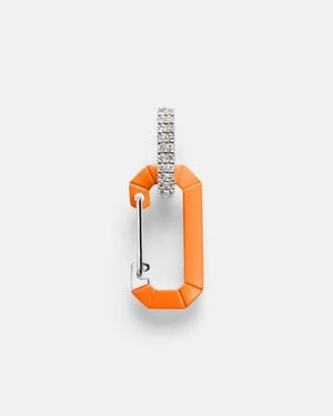 Eera Einzelner Ohrring Chiara Small Aus 18Kt Weissgold Mit Diamanten - Orange