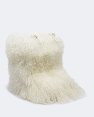 Bogner Les Arcs Shearling Snow Boots - White