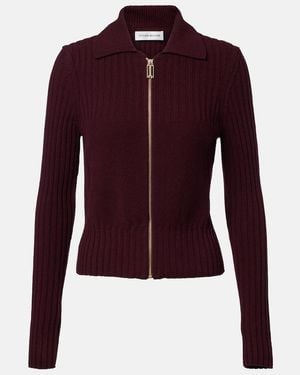 Victoria Beckham Cardigan Aus Wolle Und Kaschmir - Lila