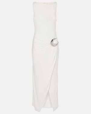 STAUD Talia Wrap Dress - White