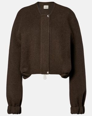 KHAITE Cordan Wool Jacket - Brown