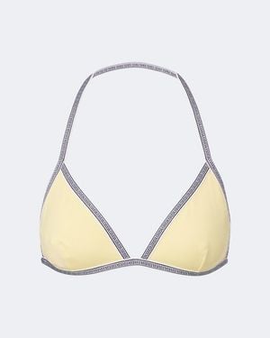 Versace Top De Bikini Greca - Neutro