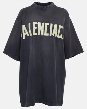 Balenciaga Oversized Logo T-Shirt - Black