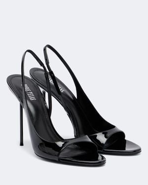 Paris Texas Slingback-Sandalen Lidia Aus Lackleder - Schwarz