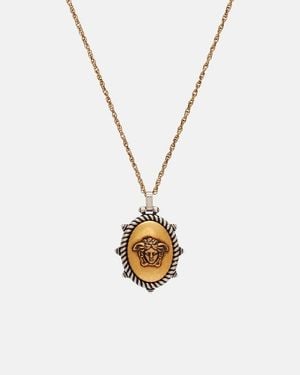 Versace Collar Con Colgante Tivoli Medusa - Metálico