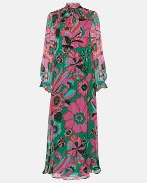 RIXO London Ferne Floral Georgette Maxi Dress - Multicolour