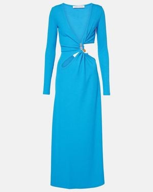Christopher Esber Cavern Stone Maxi Dress - Blue