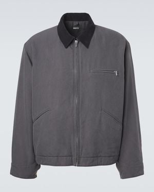 A.PRESSE Vintage Cotton And Silk Twill Jacket - Grey