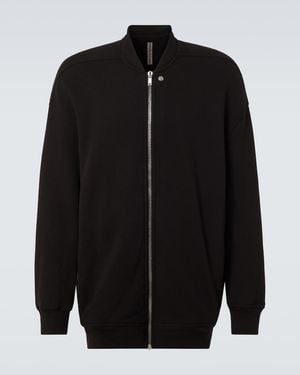 Rick Owens Jumbo Flight Cotton Jersey Hoodie - Black